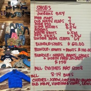 Boys Clothes and Shoes- Clothes sizes 10/12